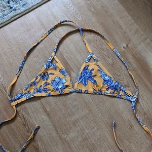 Yellow Triangle Jolyn Bikini Top